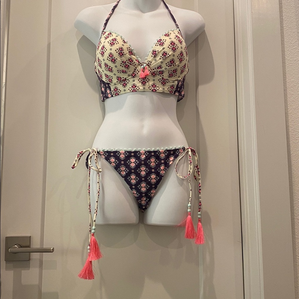 Victoria Secret Tassel Bathing Suit Bikini Set